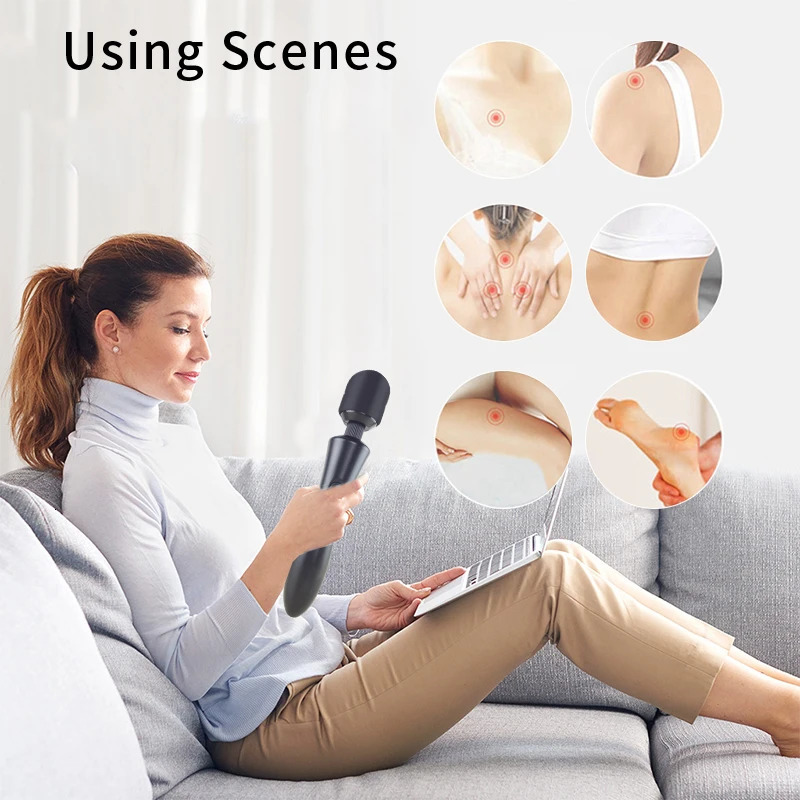 Powerful Magic Wand Vibrator for Women Big AV Body Massager G Spot Clitoris Stimulator USB Charging Adult Sex Toys for Woman 250320