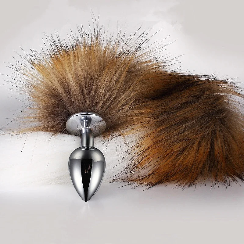 5 Sizes Metal Butt Plug Fetish Fox Tail Intimate Toys Bdsm Anal Extender Dilator Sex Shop Products Erotic Games Goods For Adults 250320