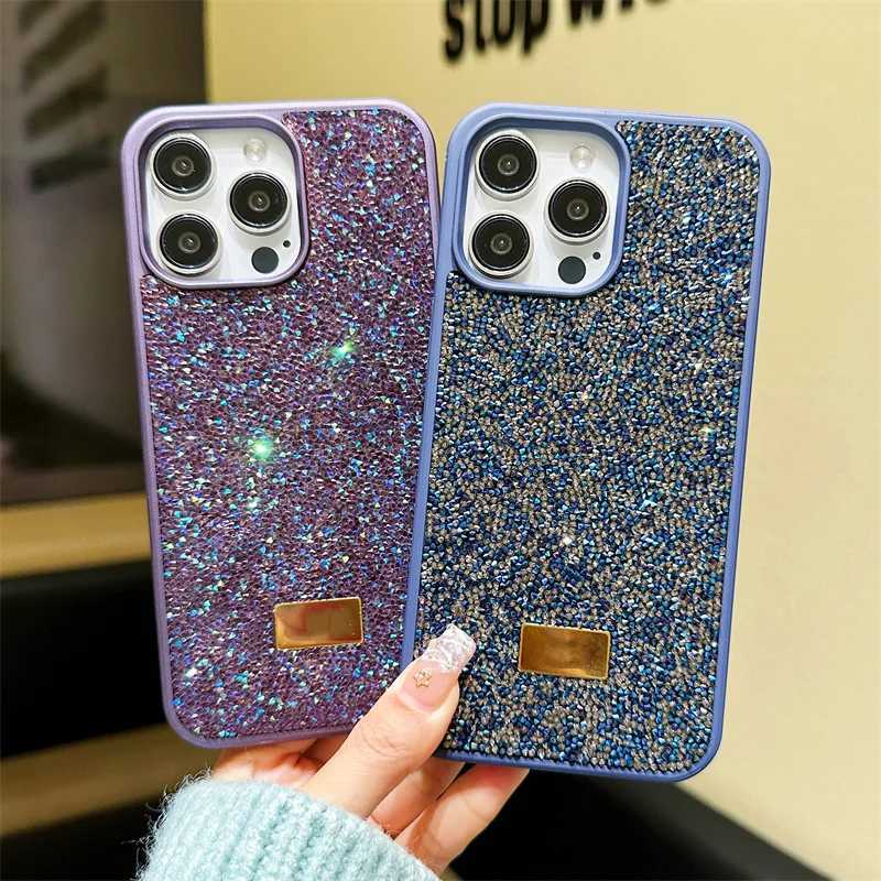 Luxury Diamond Phone Case for iPhone 15 14 Plus 16 Pro 13 12 Pro Max Shiny Diamond Anti Shock Back Cover Protective Case O250321