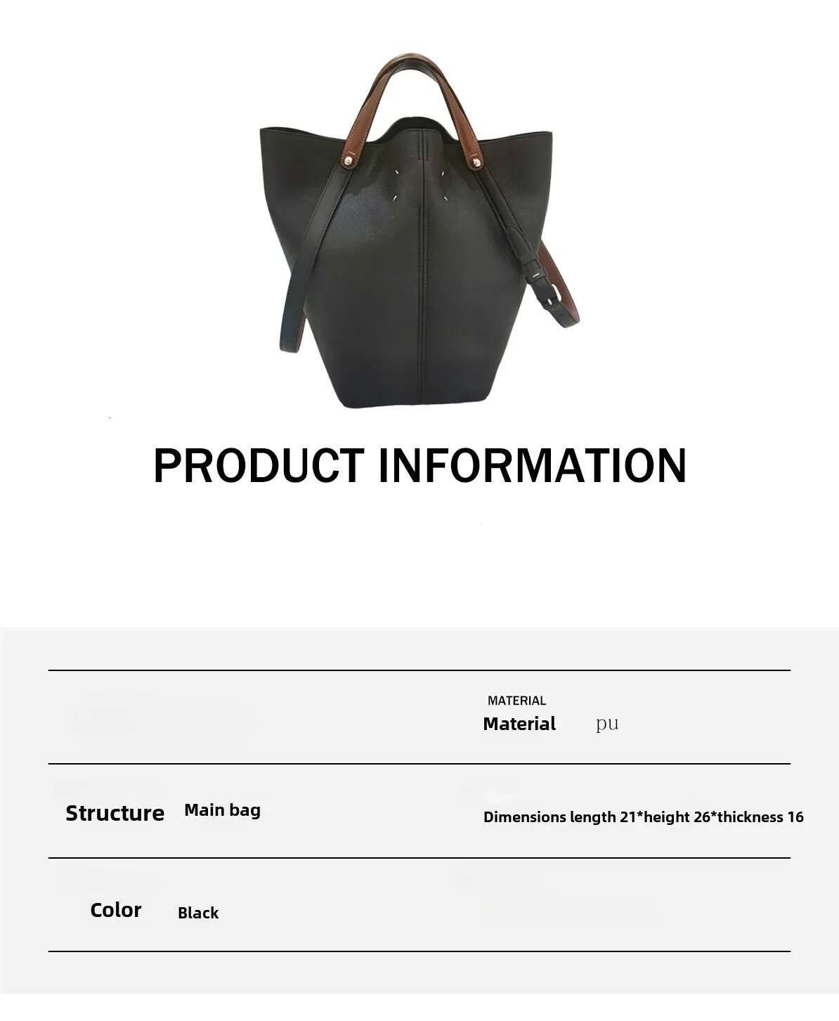 Designer bag Vintage Niche Design Soft Leather Contrasting Underarm Tote Magazine Bag