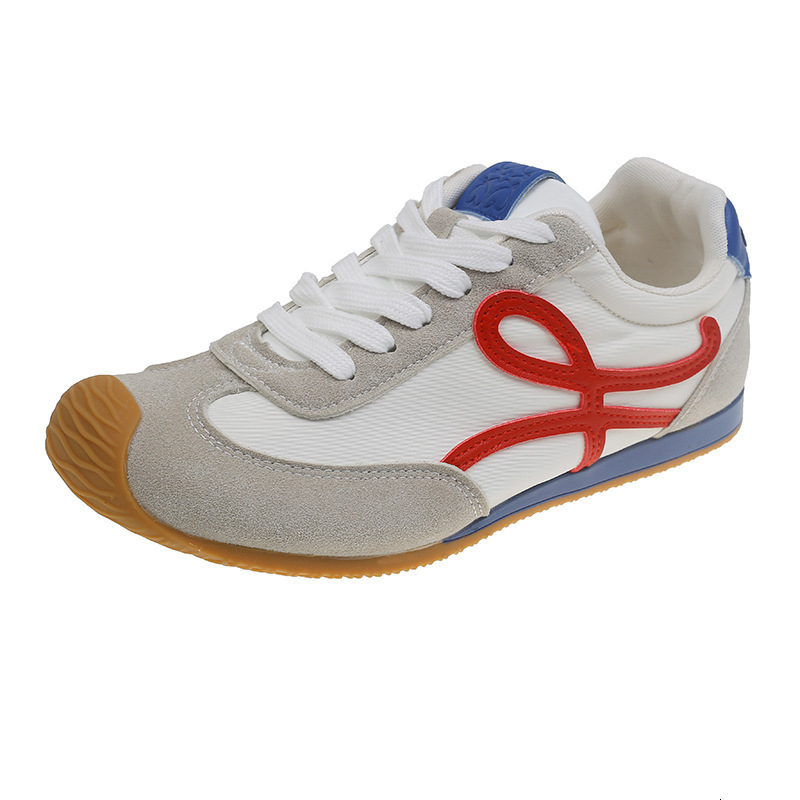2025 New Early Spring German Women's Soft Bottom Training Color blocked Designer Fashion White Sports and Leisure Shoes