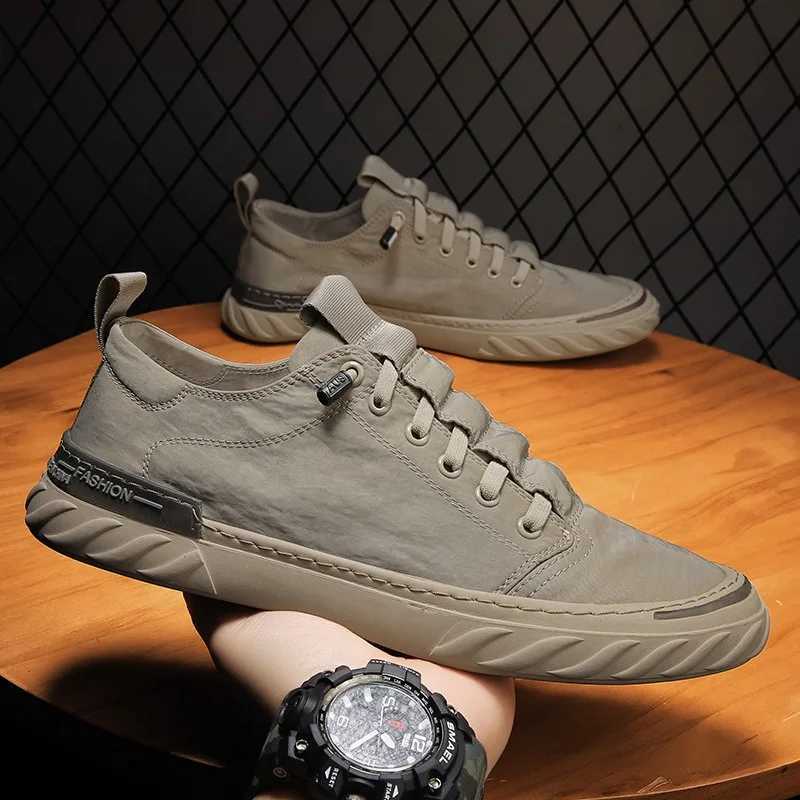 High quality silk breathable casual shoes 2024 solid color fashionable walking shoes lightweight mens sports shoes Zapatillas De Hbre Y250320