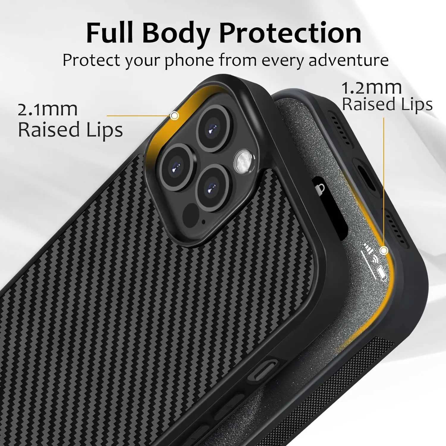 Luxury Gloss True Carbon Fiber Sheath for iPhone 15 Pro Max 14 13 11 Case Wireless Charging Forged Fiber Cover Shock Resistant O250321