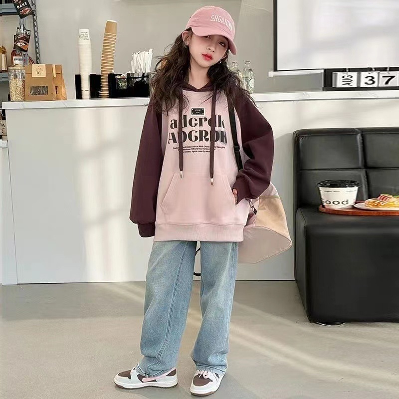 Ddmyshoesvip Spring And New Mid University Children S Autumn Girls Western Korean Edition Hoodie