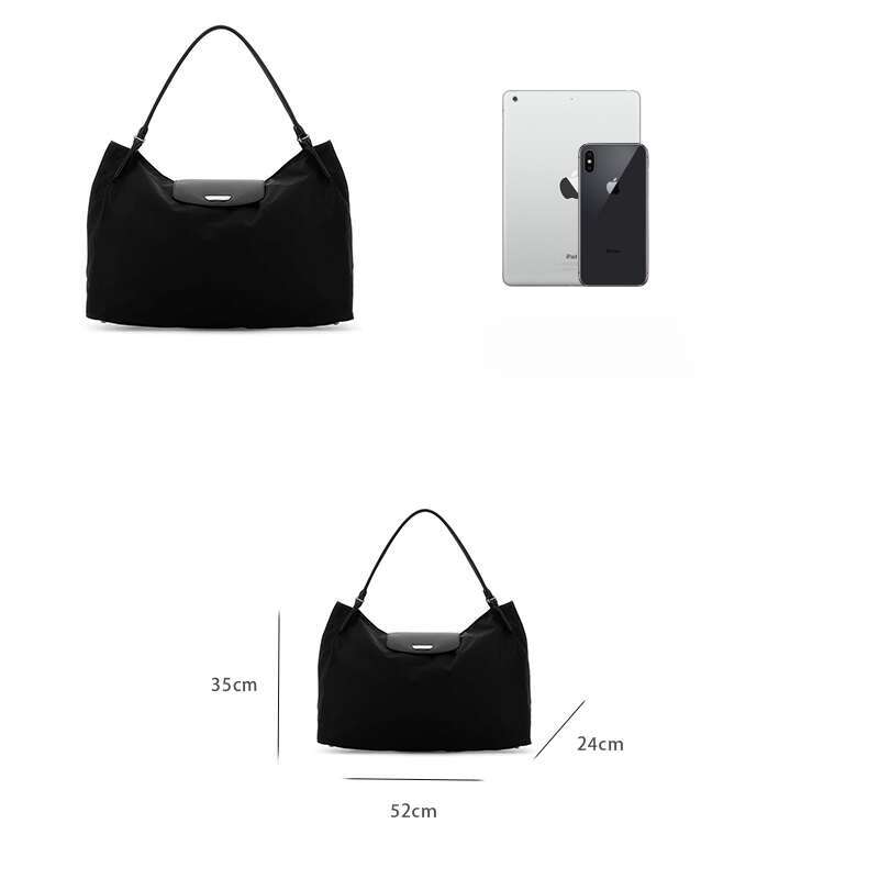 Women's Bags Small niche design unisex oversized nylon shoulder tote bag, new versatile and lightweight sports bag