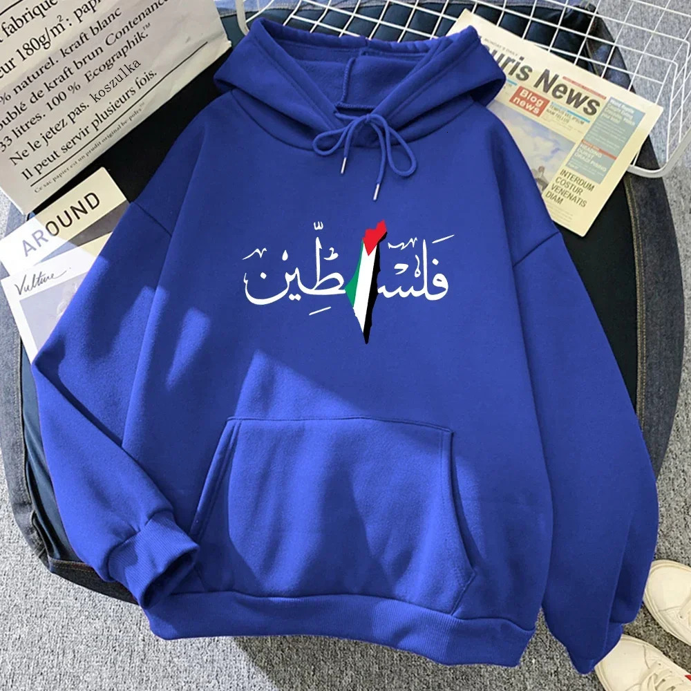 Palestine Hoodie Fashion Women Harajuku Aesthetic Graphic Hoodies Unisex Autumn Winter Vintage Casual Pullover Sweatshirts Bluzy 250320
