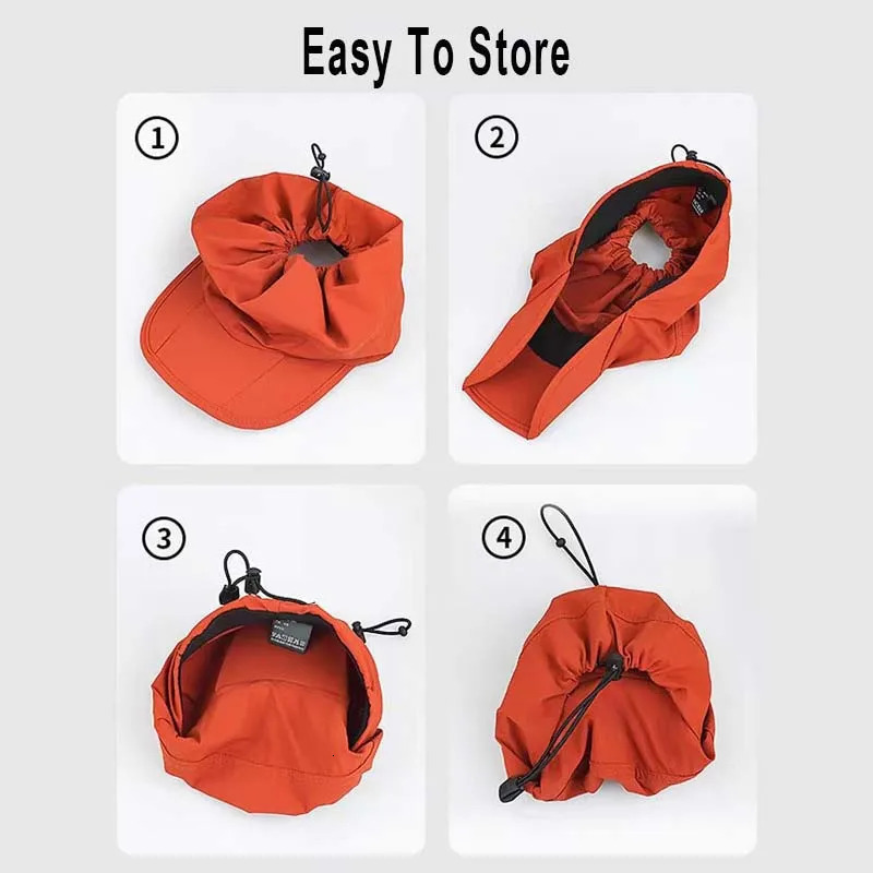 Summer Outdoor Sunscreen Ceiling Hat Quick drying Sports Mens Hat Waterproof Hiking Baseball Hat Womens Sunshade Hat 250320