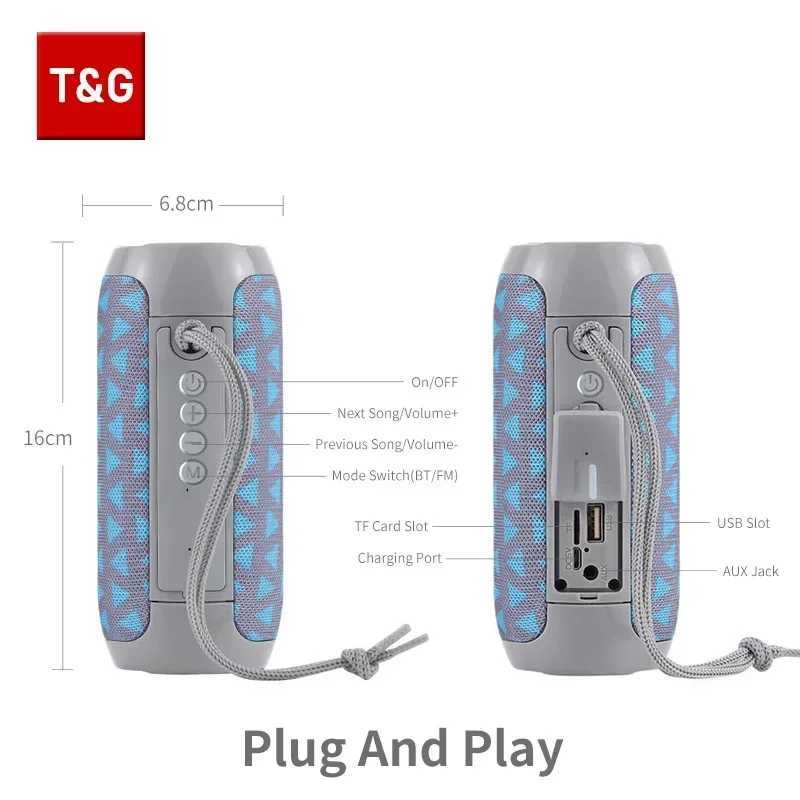 TG117 BT Speaker Portable Wireless Speaker Outdoor Waterproof Stereo Surround Supports TF Radio altavoz BT M250321