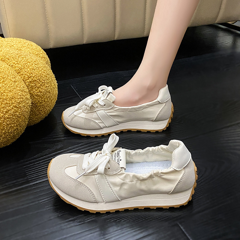 Forrest Gump Women's 2025 New Ballet Training with Straps, Versatile, Lightweight, Breathable, Sports White Shoes, Single Shoes