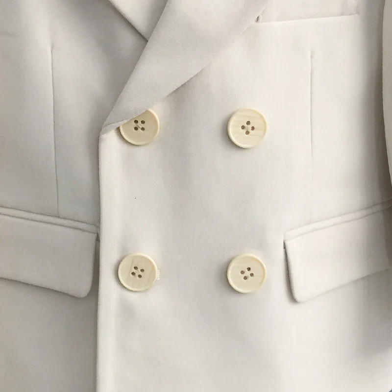 Childrens Formal Beige Suit Set Boys Wedding Dresses Babys First Birthday Performance Host Costume Kids Blazer Pants Bowtie 250320bj