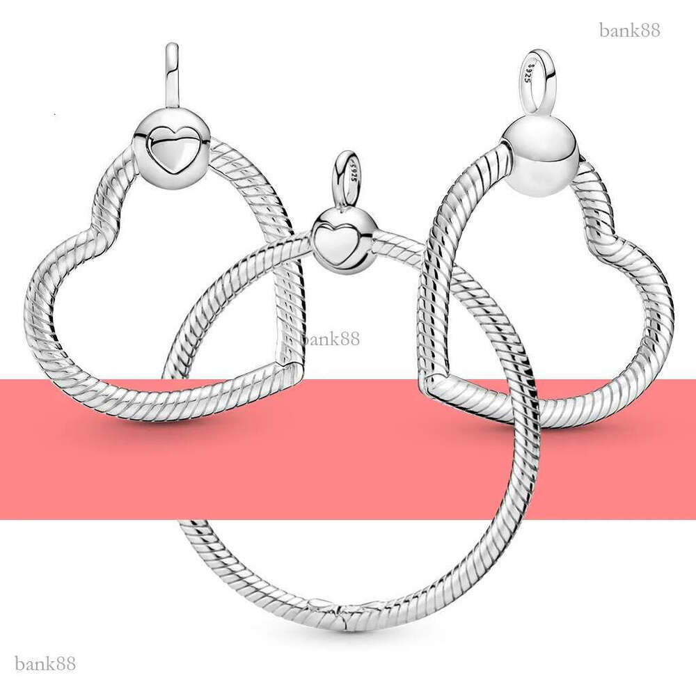 925 Sterling Silver Pendant Charms for Original box Color O Circle Pendant Moments European Bead Charms Bracelet Necklace