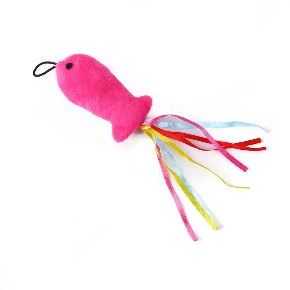 Cat Toy Pet Set Caterpillar Feather Replacement Head Retractable Funny Cat Stick Fishing Rod Cat Toys Interactive