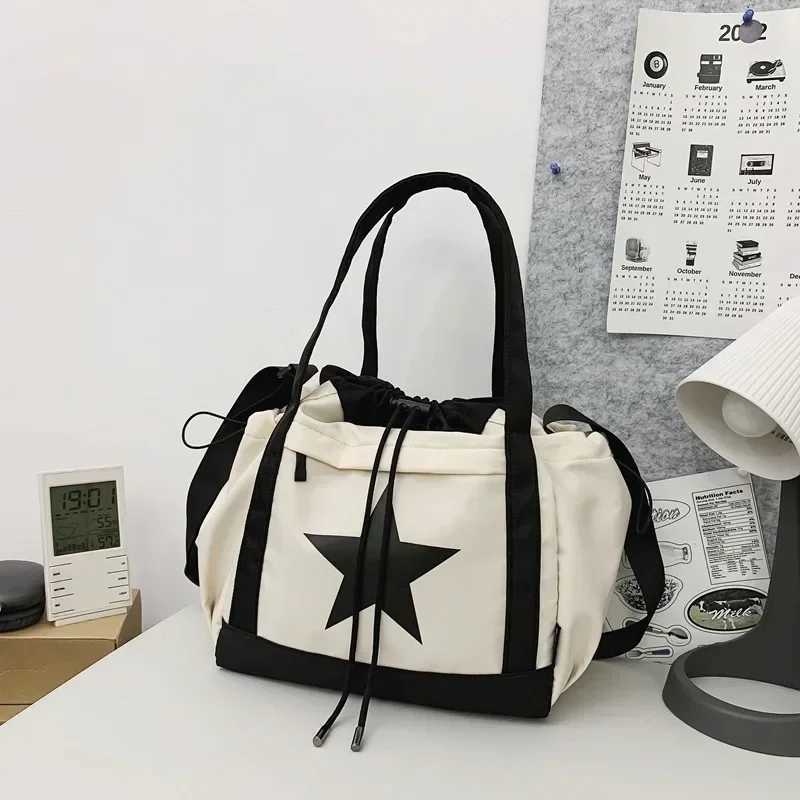 Personalized womens cross body bag wholesale large capacity couple shoulder bag new casual nylon luxury Drstring handbag Y250319