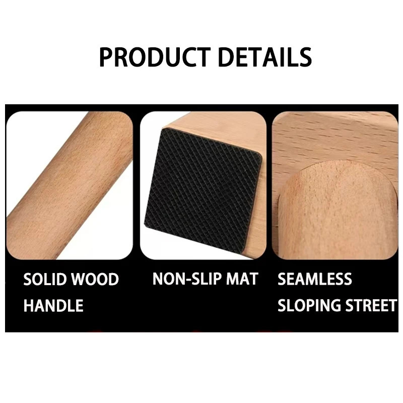 Push-up Stand Wood Pushup Bars Exercise Non-Slip Parallettes Handle Stands Calisthenics Fitness Equipment Home Strength Training 250321