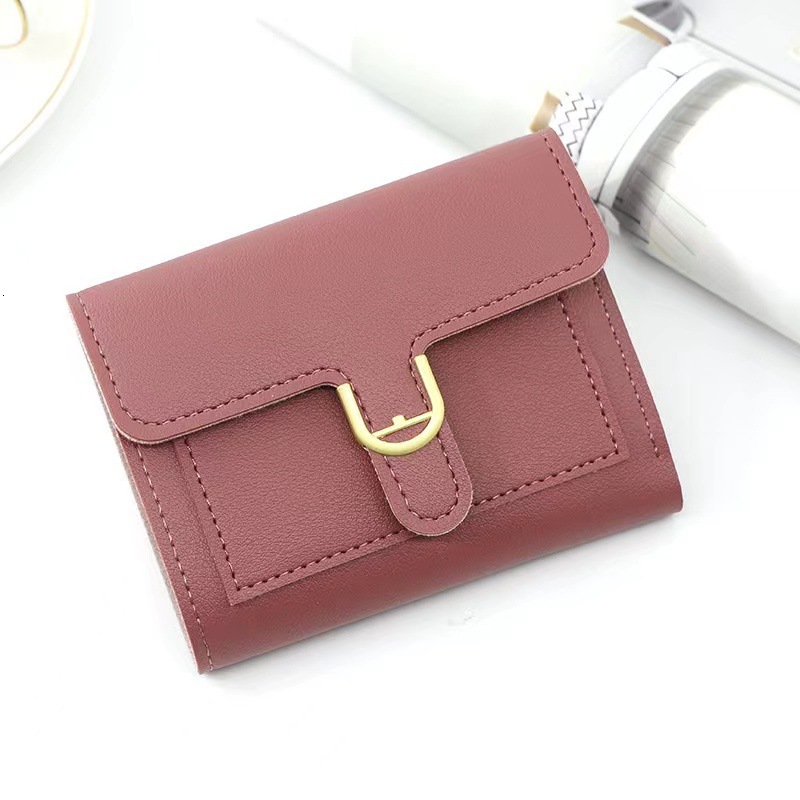 2025S Trend Designer Metal Handbag Money Clip Fashionable And Minimalist Women S Small Discount Student Short Wallet