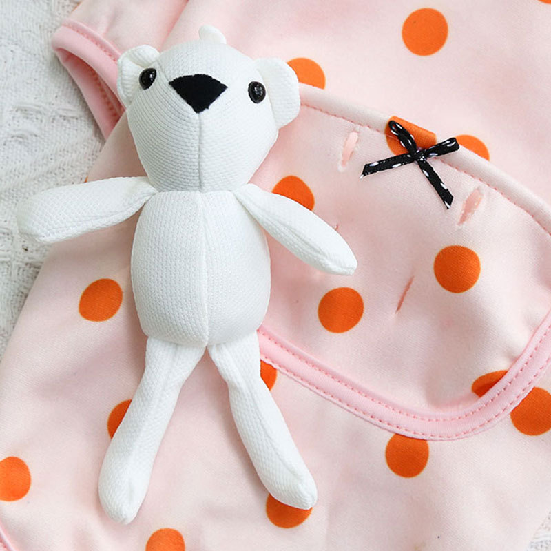 Fall - Winter Pet Clothes for Dogs and Cats: Adorable Pocket - designed Bear - print and Polka - dot Outfits, Ideal for Teddy, Bichon Frise