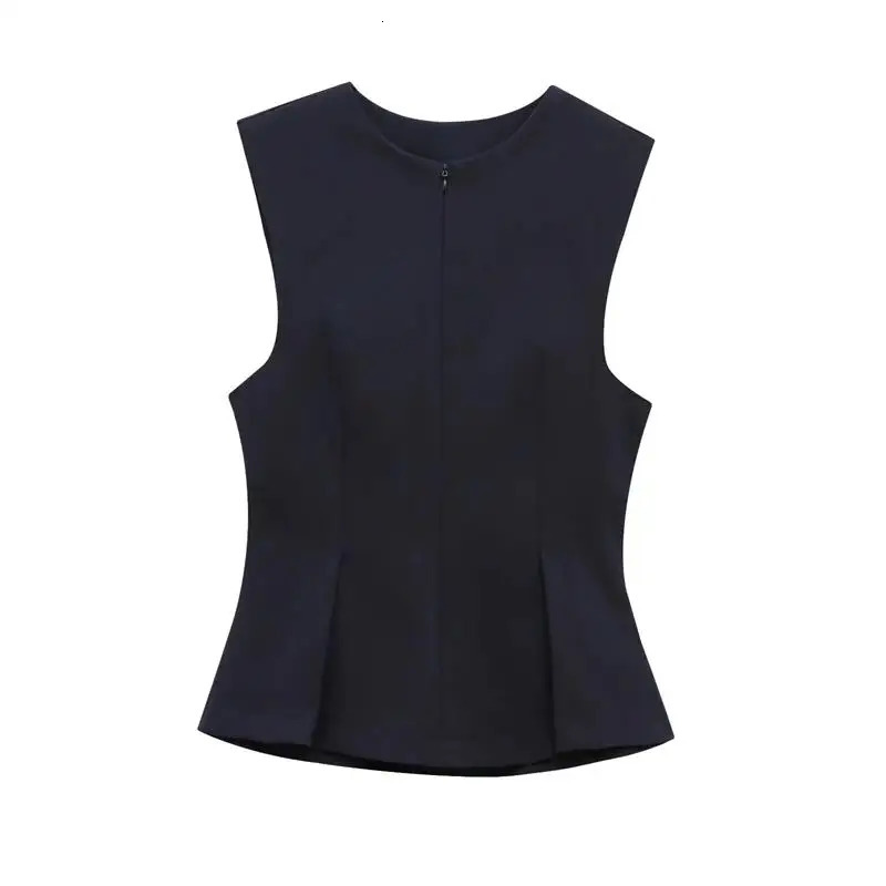 Tank Tops Womens Summer 2025 Chic Slim O-neck Elegant Womens Tops Chic Street Youth Joker Top 250320
