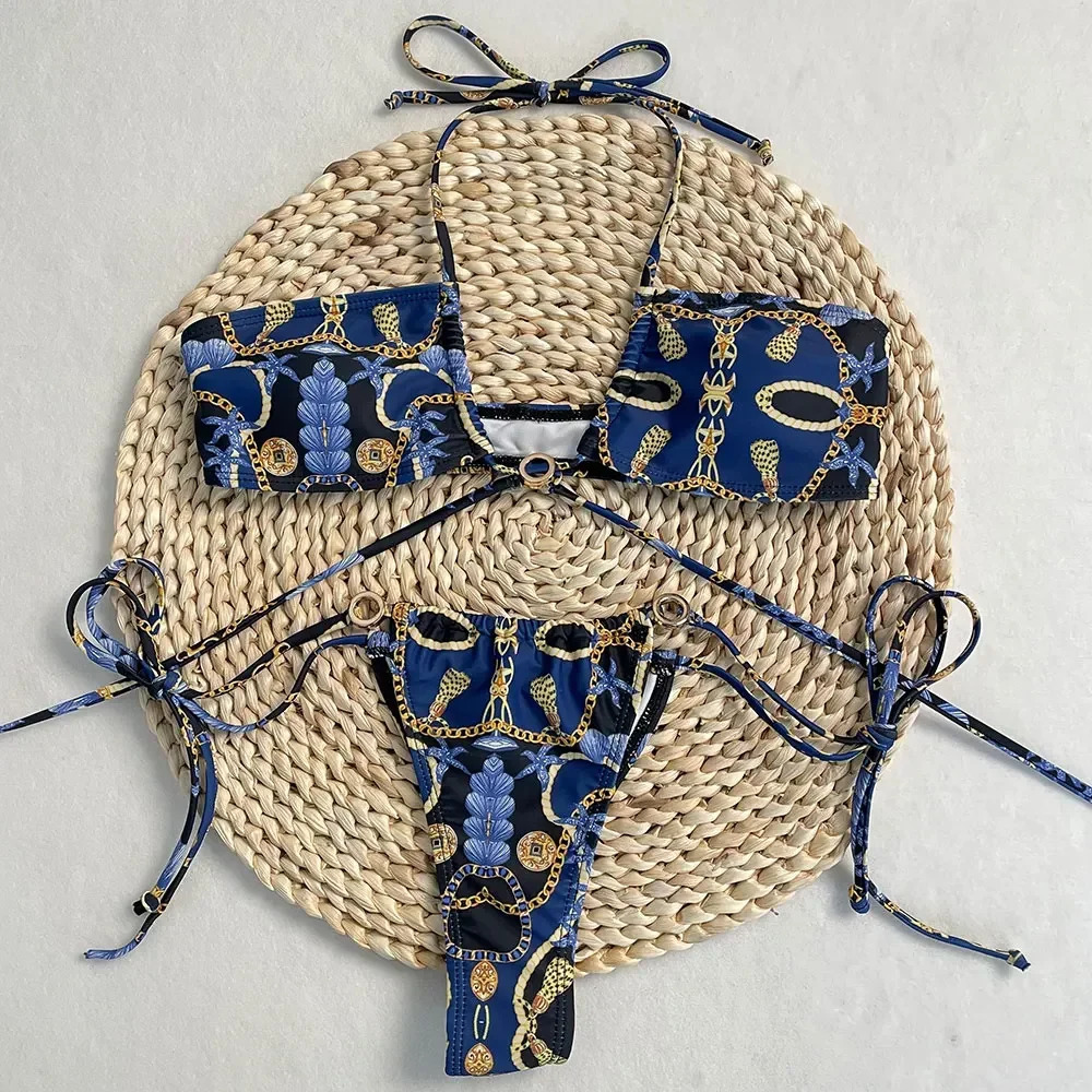 Sexy Bikini Women Summer Beach Swimwear Swimsuit Padded Bathing Suit on Vacation Micro 250320Z