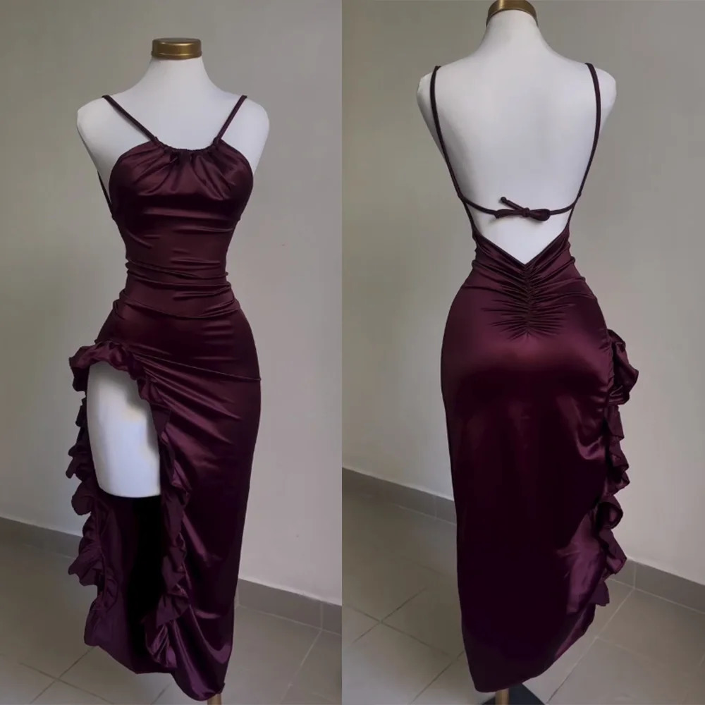 Europe And The United States Explosive Cross-border Dress Summer Senior Sense Y2K Sexy Halter Spice Girl Party Dress 250320
