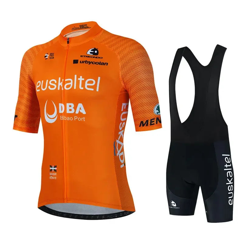 Euskaltel Euskadi cycling jersey summer cycling clothing mens kit road cycling shirt cycling bib shorts MTB Maillot 250320