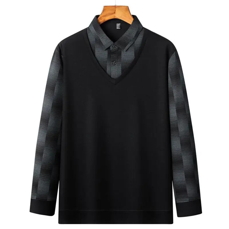 8XL 7XL 6XL 2023 highend twopiece plain polo shirt mens comfortable soft chemical homme 250320Z