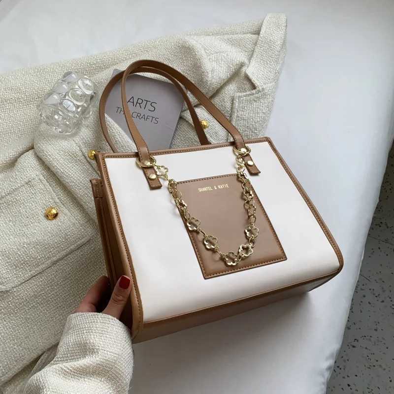 CGCBAG Womens Fashion 2022 Simple Large Capacity Womens Shoulder Bag Retro High Quality Leather Luxury Design Handbag Y250320