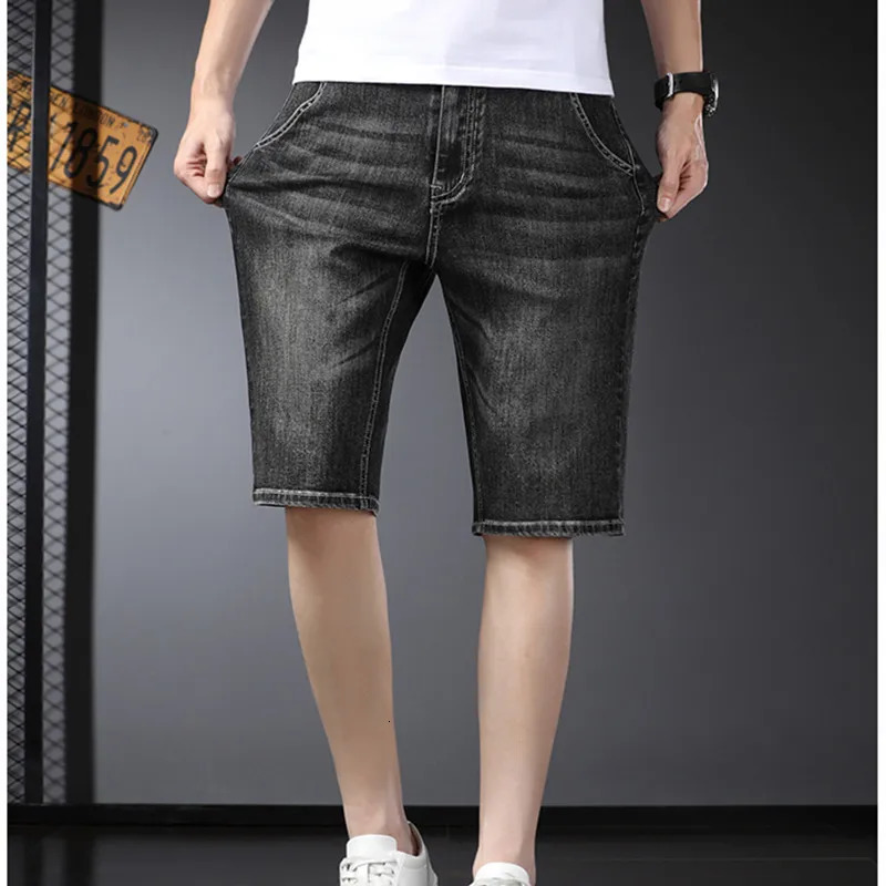 Five piece pants jeans mens shorts trendy and fashionable straight leg summer breathable Instagram loose 250312