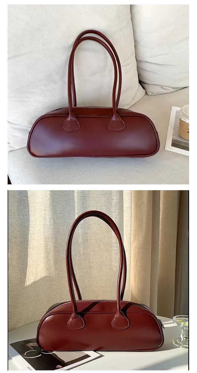 2024High-capacity Shoulder Bags for Women New Office Lady PU Underarm Bag Fashion Solid Popular Classic Y250319