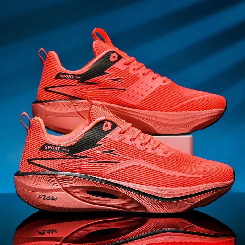 Big Size 45 Carbon Plate Marathon Shoes Men Casual Sneakers Sports Running Shoes Lightweight Comfy Athletic Gym Hiking Sneakers M250321