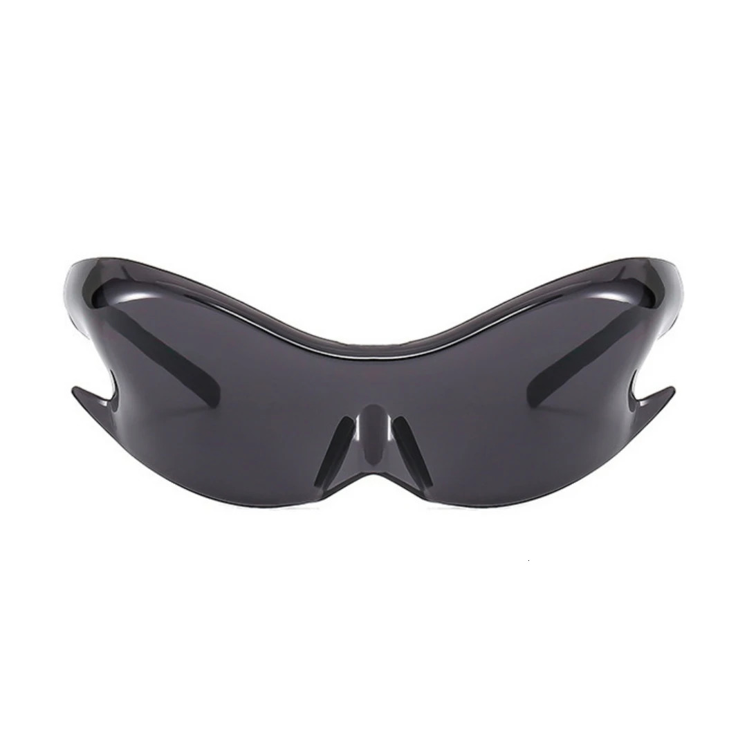 Fashion personality conjoined sunglasses frameless Y2K sports sunglasses colorful riding sunglasses 250320