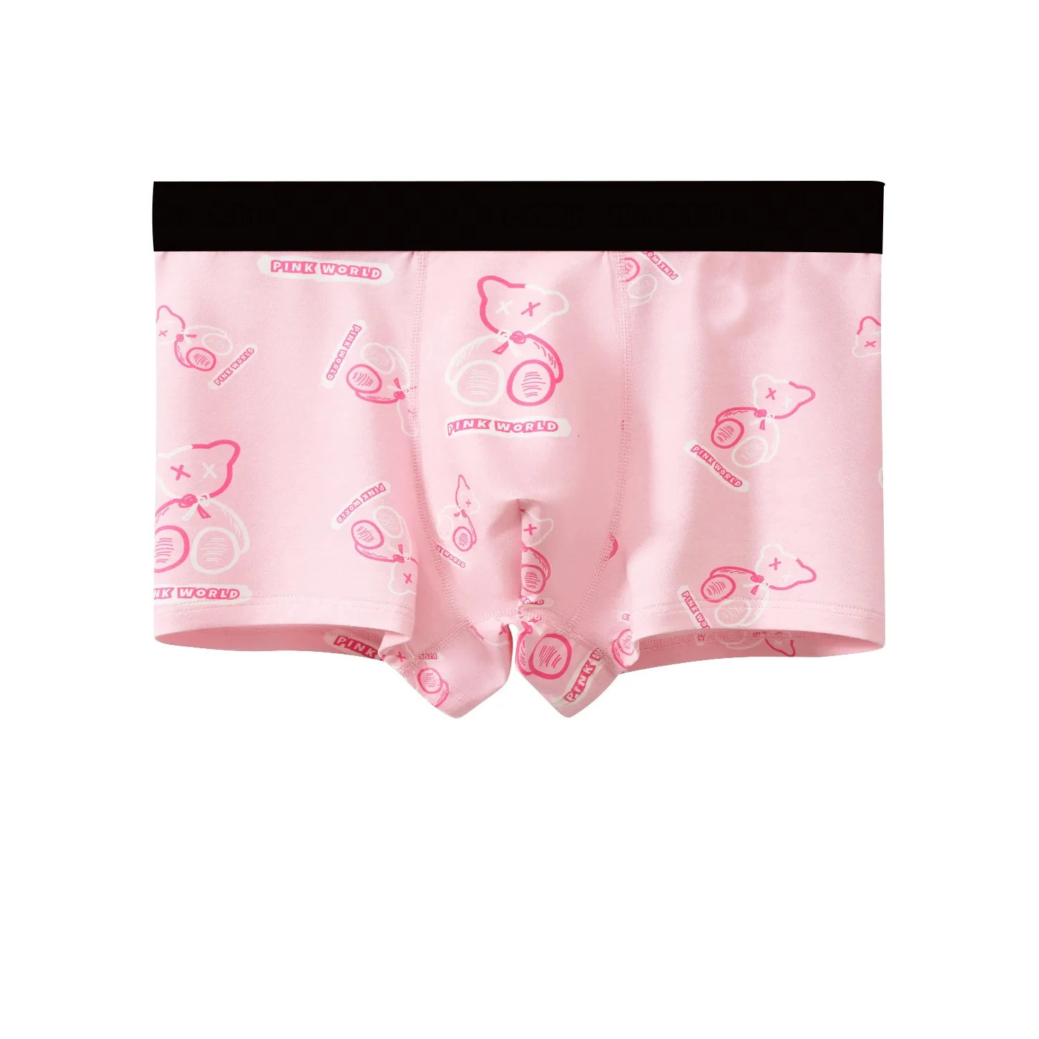 Sexy Mens Underwear Boxing Shorts Cotton Cute Moisturizing Willow Breathable Pink 250320