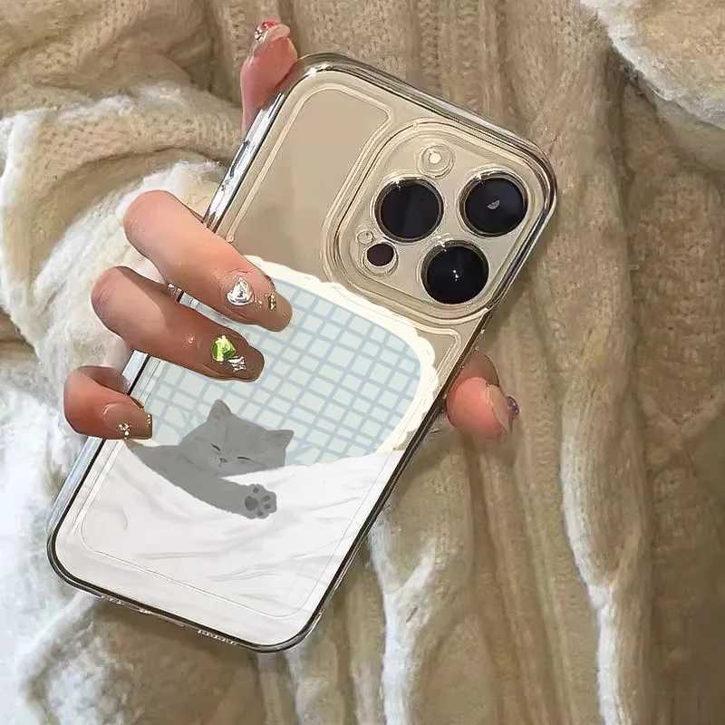 New Arrival Dog Cat Couple Phone Case For iPhone 16E 16 15 11 12 14 13 Pro Max Mini XS XR 7 8 Plus SE2 Cute Cartoon Animal Shockproof Cover T250321