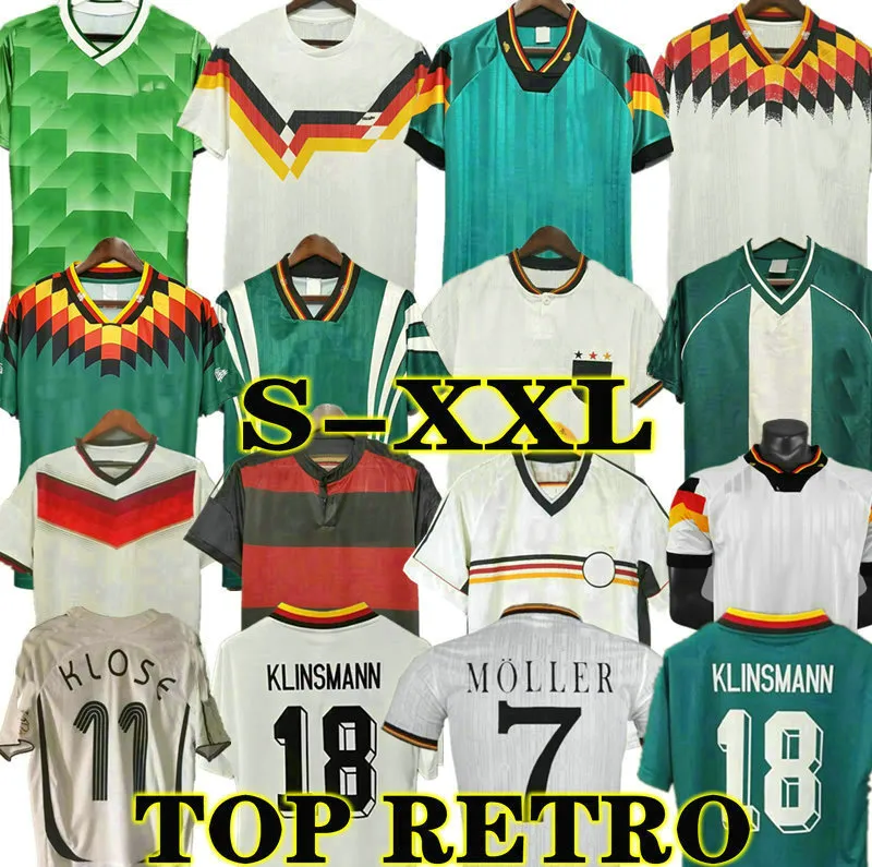 Matthaus World cup 1990 1998 1988 1996 GermanyS Retro Littbarski Men Soccer Jersey KLINSMANN 2006 2014 shirts KALKBRENNER 1996 2004 Hassler Bierhoff KLOSE Voller