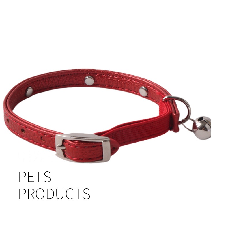 Fashion Cat Collar with Bell and Rhinestone, Pet PU Leather Collar Diamond Studded Necklace Small Big Cat Collar for Boy Cats, Girl Cats with Safety E