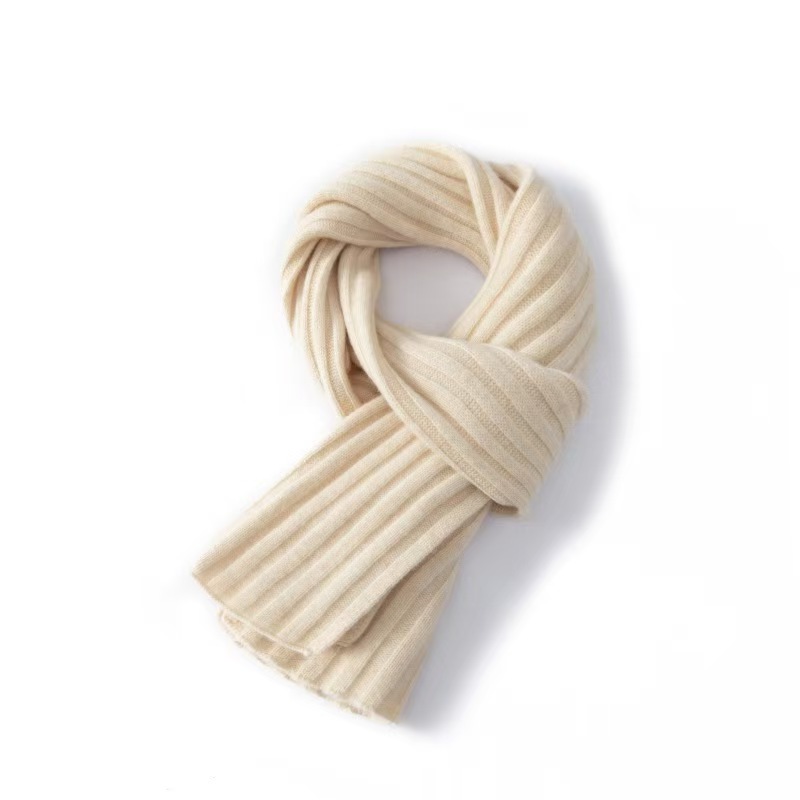 K326 100% pure wool scarf ~ Selected Australian wool warm knitted wool scarf versatile men and women neck gift