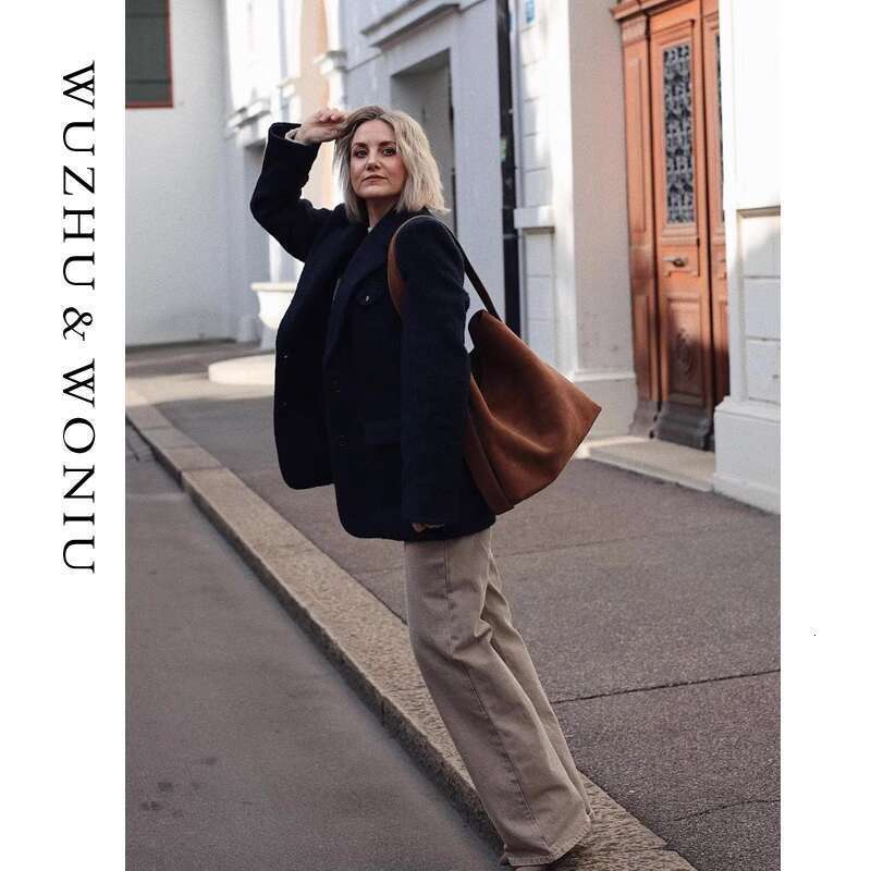 Women's Bags Suede commuting single shoulder temperament bucket bag