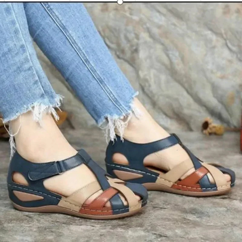 Womens Sandals Summer Rome Outdoor Flat Soil Beach Shoes Platform Sports Sliding Flip up Leisure Mule 250321BJ - view 4