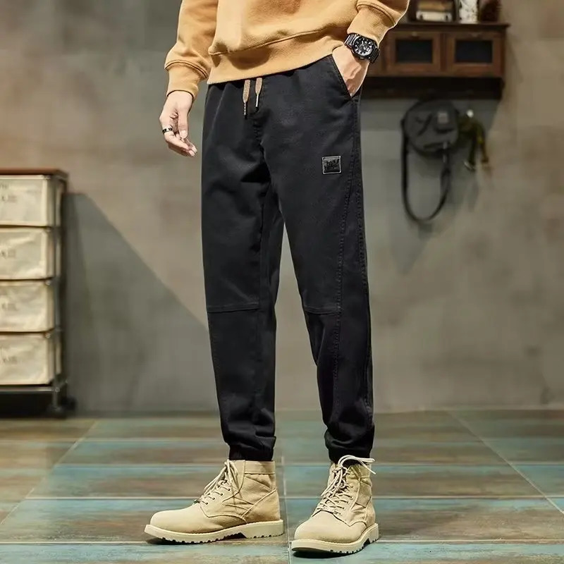 Autumn Y2k pants mens clothing street track loose sports Trousers large Youngla gym goods work 250320