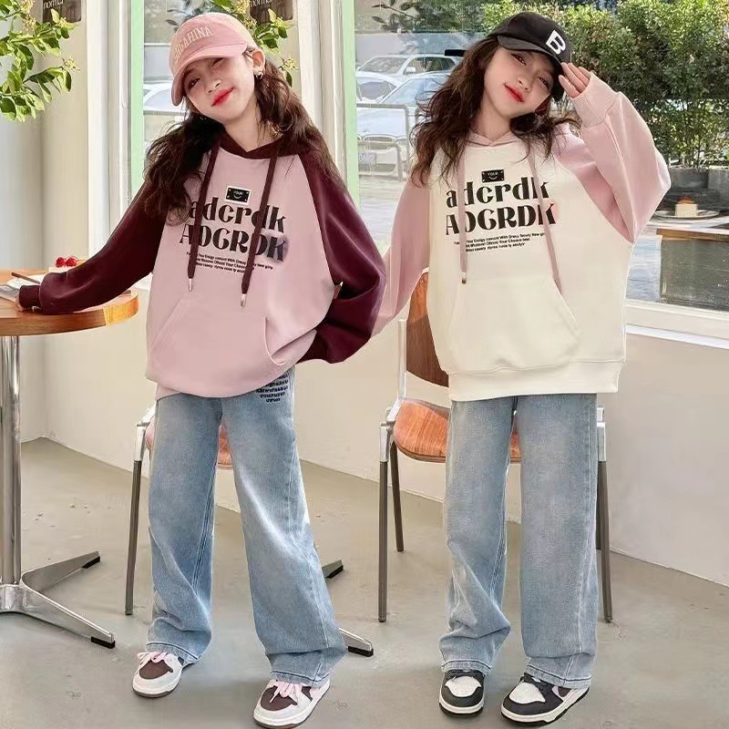 Ddmyshoesvip Spring And New Mid University Children S Autumn Girls Western Korean Edition Hoodie