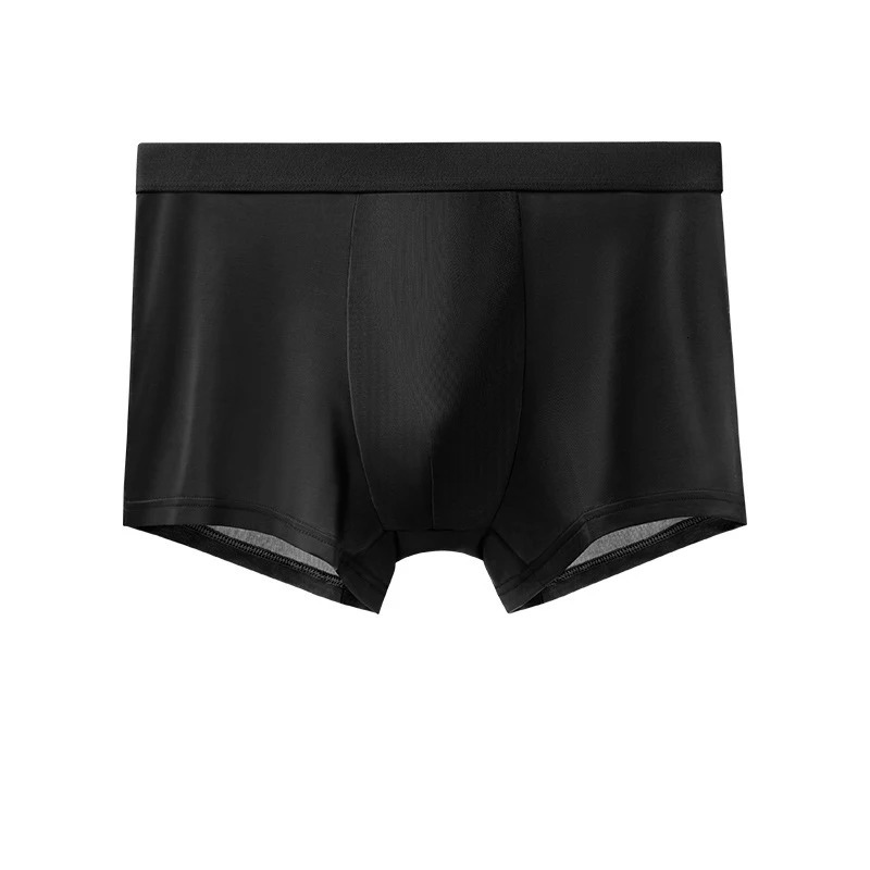 Mens Underwear Black Silk Boxer Shorts Graphene Breathable Ultra Thin Summer 250320