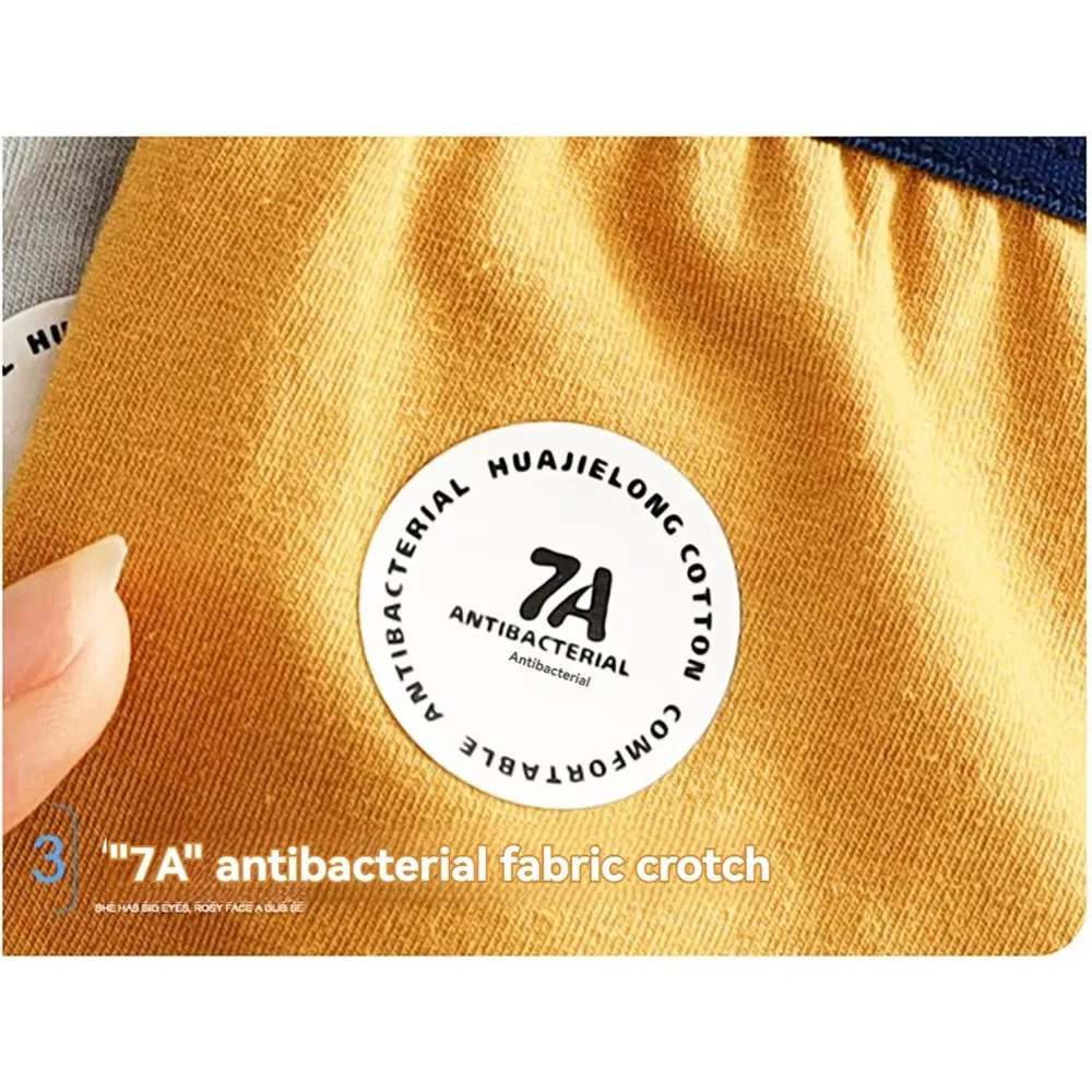 13 PCSPack 7A Antibacterial Big U Mesh Breathable Crotch Mens Panties 100 Cotton Trendy Underpants High Elastic Waist Boxers 250320
