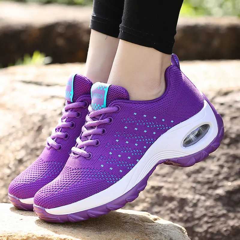Womens Sneakers Fashion Casual Shoes Air Cushion Mesh Fem Shoes Cfortable Breathable Heightening Sneakers for Women sizes 44 Y250320