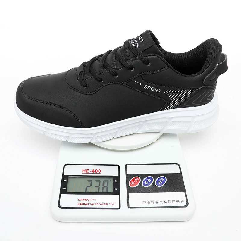 Waterproof Men Running Sneakers Wear-resistant Tennis Athletic Sport Shoes Leather Mens Casual Shoes Chaussure Hme Plus Size 48 Y250320