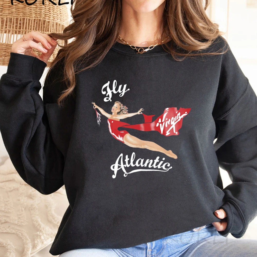 Vintage Princess Diana Sweatshirt Retro 80s Hoodie Unisex Long Sleeve Creweck Sweatshirts Streetwear Pullovers 250320