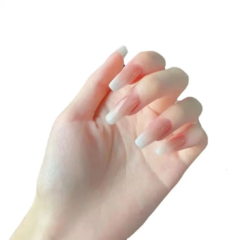 10Pcs Cute Pink Sweet Princess Removable Handmade Wear Nail Art Y2K Vitality Girl Short Fake Nails Blush Nail Patch 250319