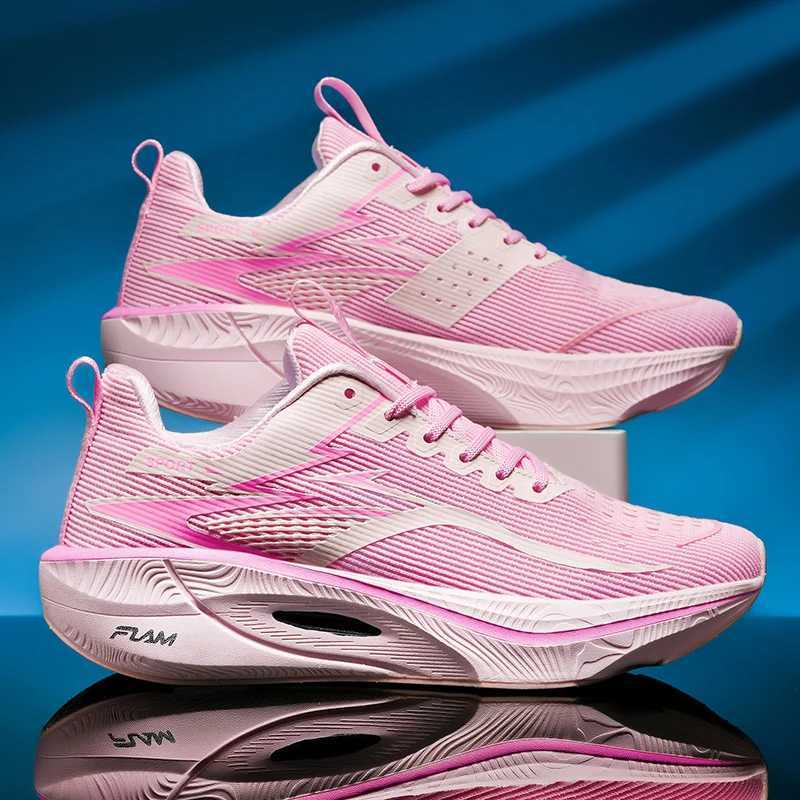 Big Size 45 Carbon Plate Marathon Shoes Men Casual Sneakers Sports Running Shoes Lightweight Comfy Athletic Gym Hiking Sneakers M250321