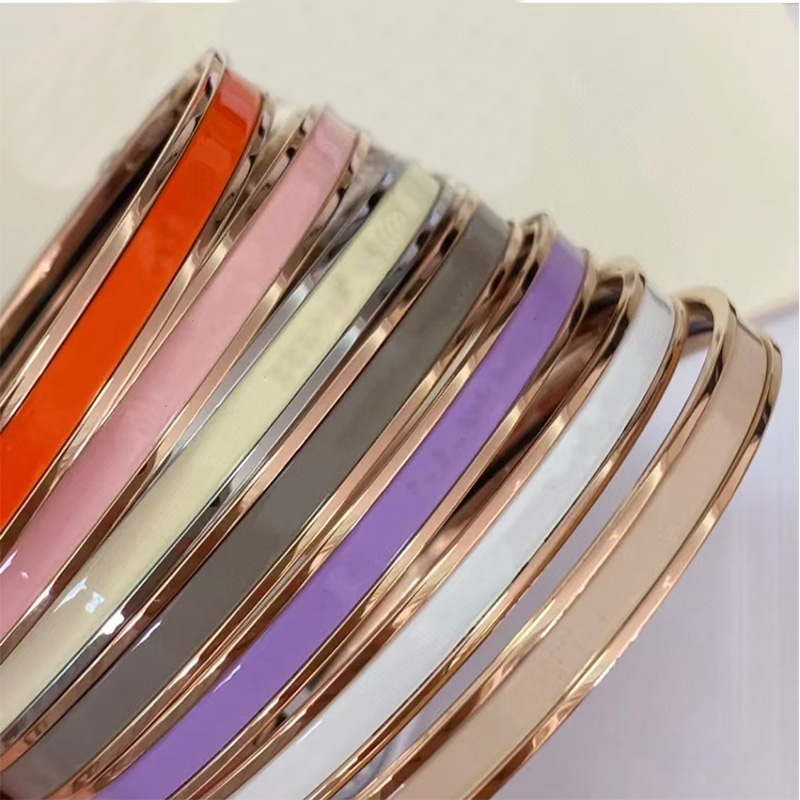 designer bracelet women Classic Brand H Bracelet Enamel Men's Bracelet Fashion Charm Gold Bracelet Couple