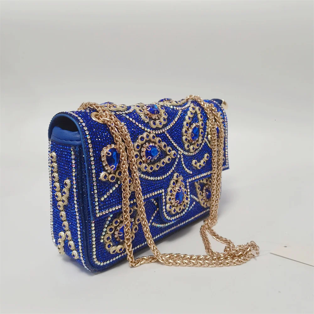 2024 Latest High Quality Womens Rhinestone Handbag High quality Lady Shoulder Bag Rhinestones Clutch Bags F302-3 R250321