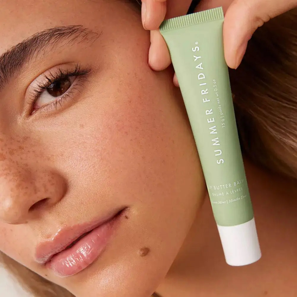 Summer Fridays Vanilla Beige Lip Balm Smooth Soft Tube Mirror Lip Gloss Set Moisturizing Transparent Lipstick Lip Makeup Set 250321