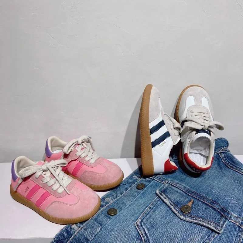 2024 Boys And Girls Canvas Shoes Childrens School Performance Shoes Fashion Children Biscuit Bottom Breathable Kids ShoesT250321
